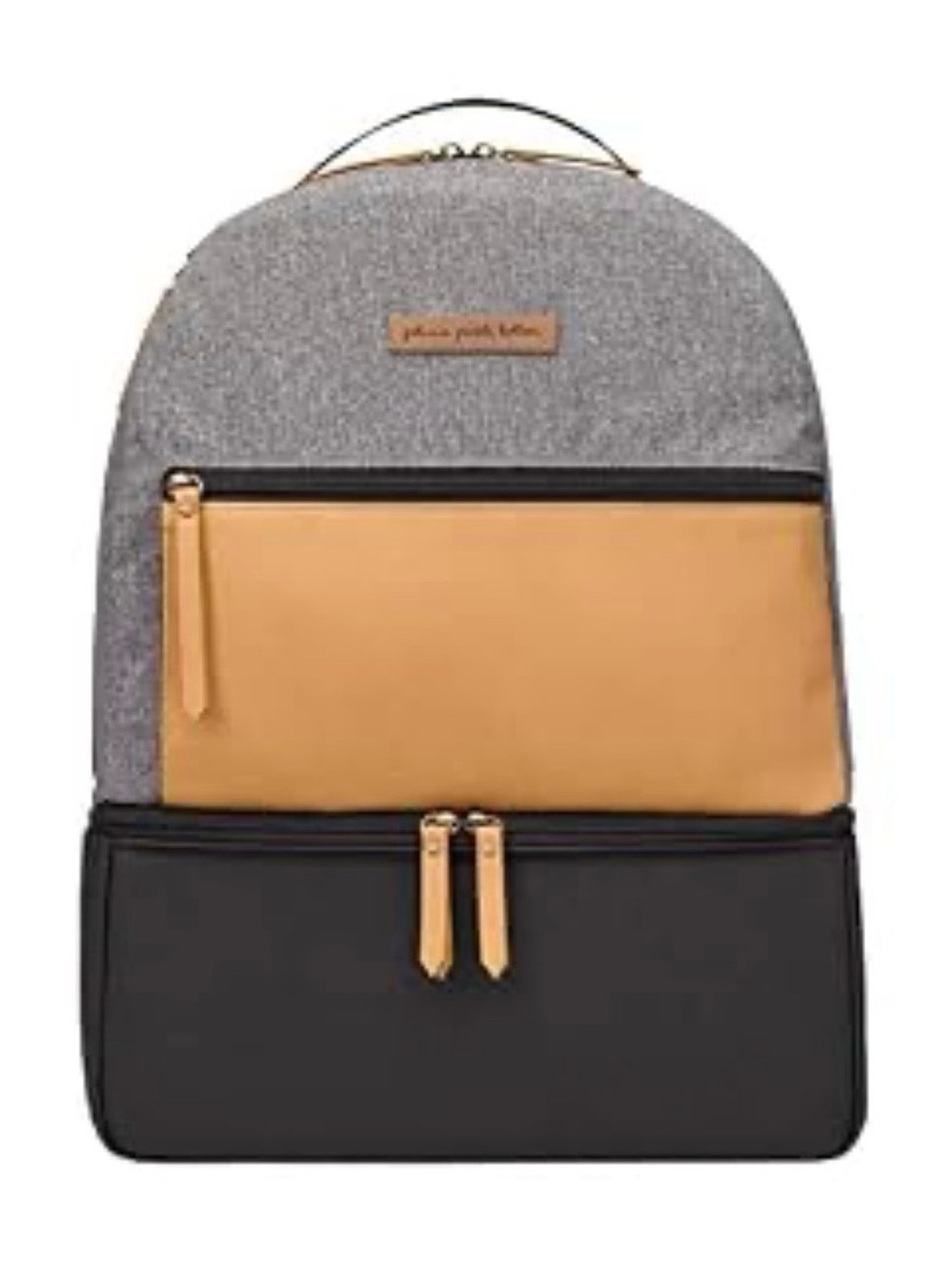Petunia Pickle Bottom Gray, Tan & Black Structured Backpack